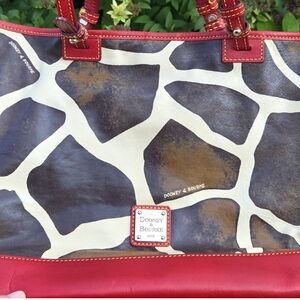 Dooney & Bourke Giraffe Shopper Red Bottom